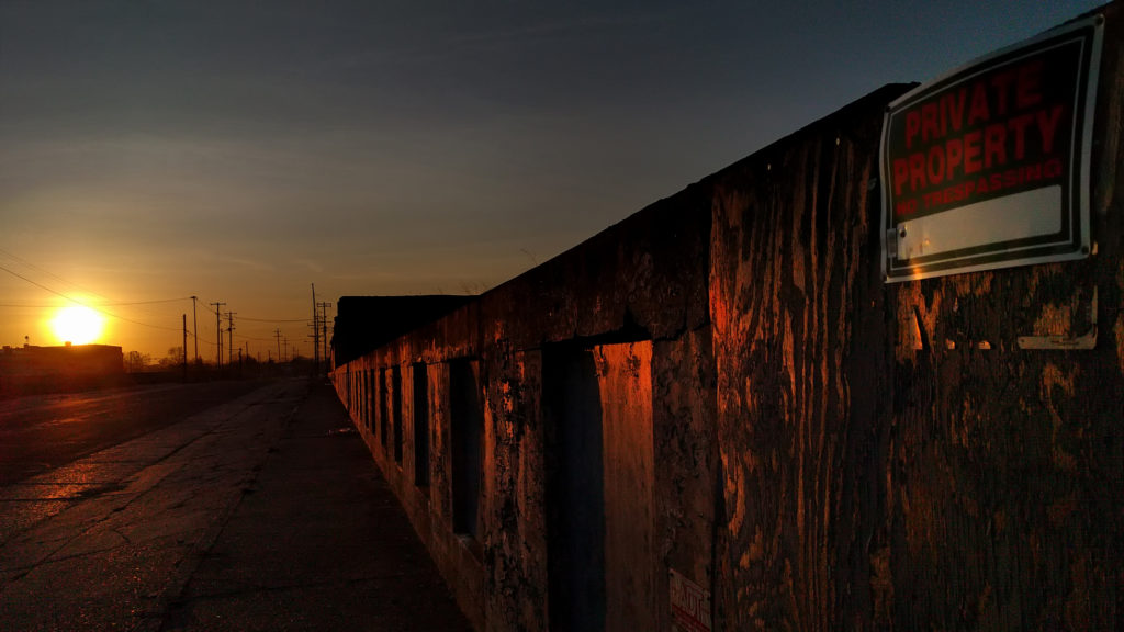 Western Avenue sunrise, April 18, 2016.